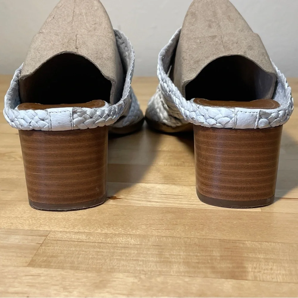Aquatalia Women's Elena Weatherproof Woven Block-Heel Slide Sandals - Picture 5 of 13